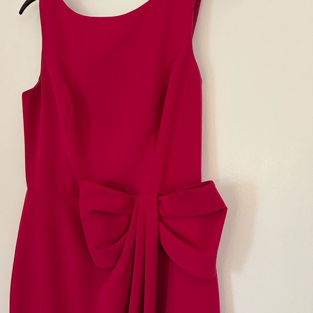 Eliza J Fuchsia Maxi Dress with Bow Accent - Picture 2 of 4